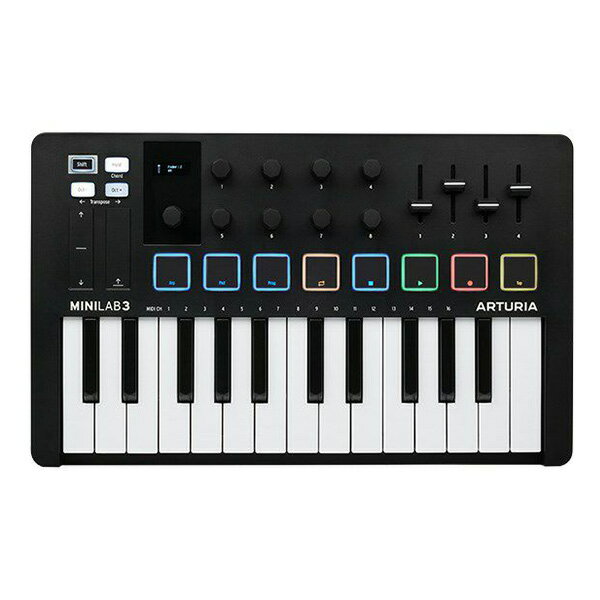 樂天商城 - Arturia 25鍵 MIDIキーボード MINILAB 3 BK