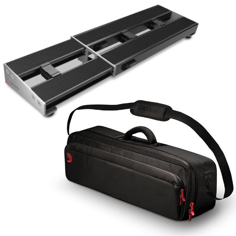 D'Addario ꥪ XPND Pedalboard 1 Row + Backline Pedalboard Transporter Set PW-XPNDPB-01 ܡ + PW-BLPBT-01 