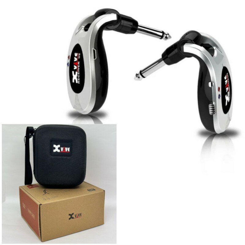 ギター ベース デジタル ワイヤレス システム Xvive XV-U2 / SV（シルバー） + CU2 XV-U2 専用ケース