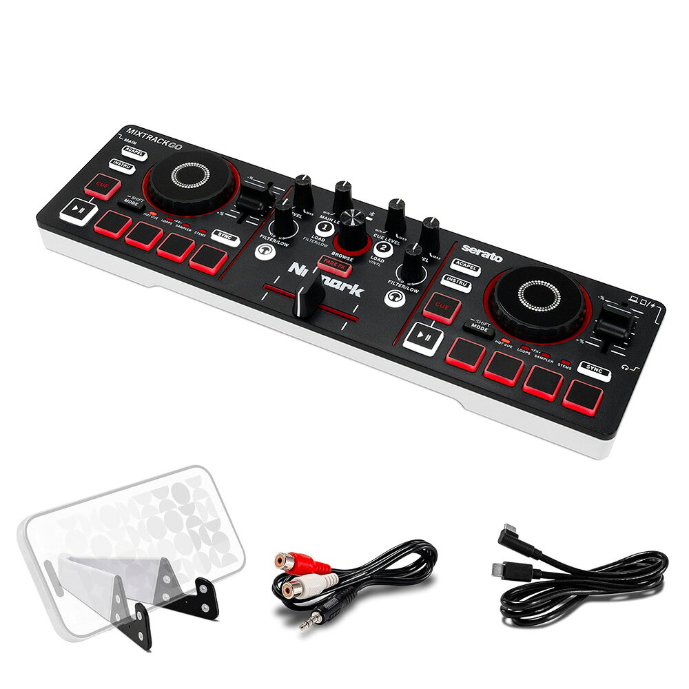 Numark DJコントローラー Mixtrack Go Bluetooth対応