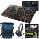 《教則動画付属》 PIONEER DJコントローラー DDJ-400 + ヘッドホン + DJバック(ブルー) DJセット