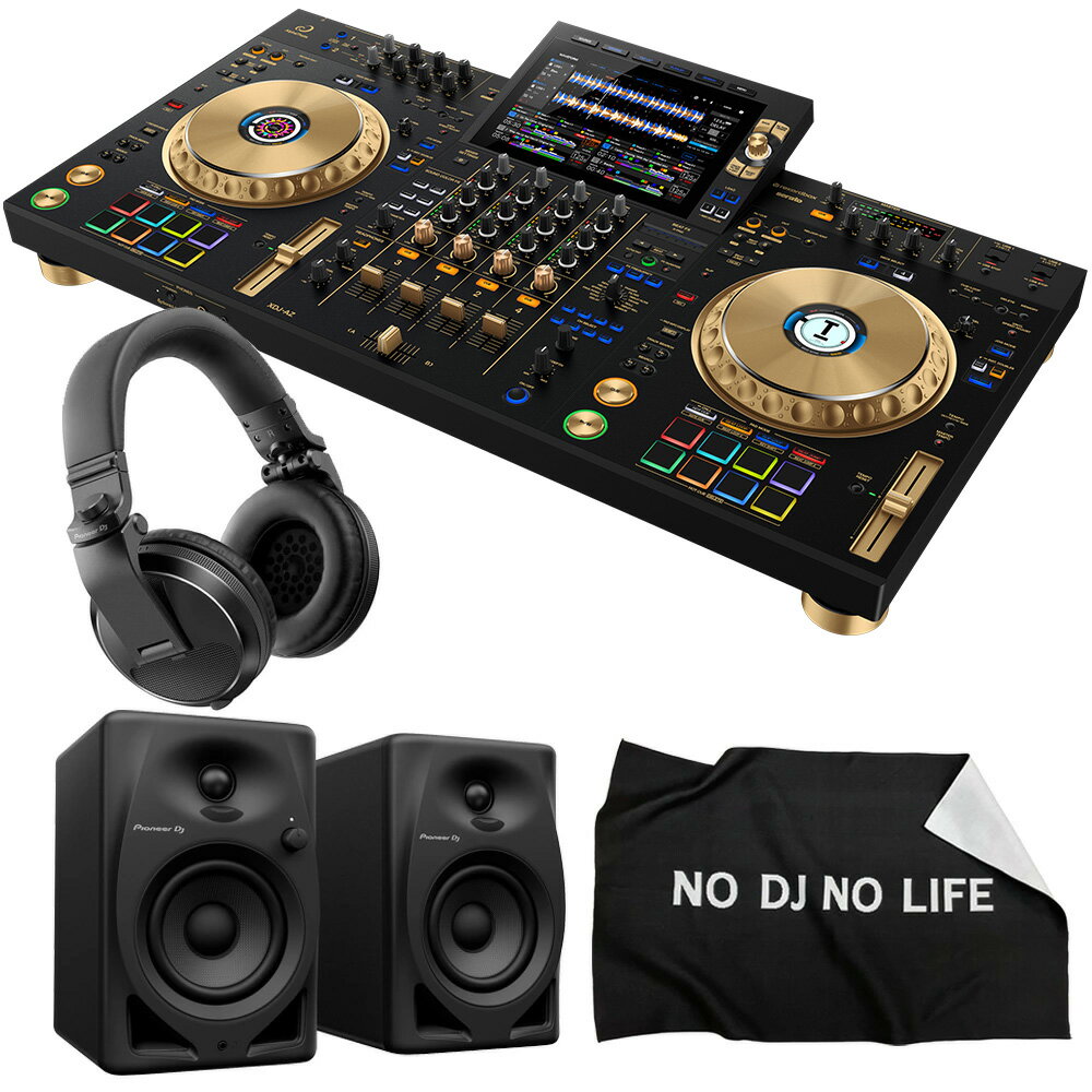 《7月中旬発売》 AlphaTheta オールインワンDJシステム XDJ-AZ-N (ゴールド) + ヘッドホン HDJ-X5 + スピーカー DM-4…
