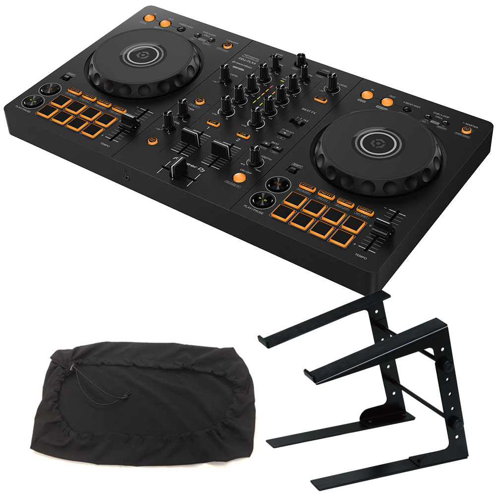 Pioneer DJコントローラー DDJ-FLX4 + PCスタンド + ダストカバー セット《rekordbox / Serato DJ Lite 対応》【DDJ-…