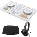 《6月下旬発売》 Pioneer DJコントローラー DDJ-FLX4-W (ホワイト) + ヘッドホン ATH-S100 + ダストカバー セット 【DDJ-...