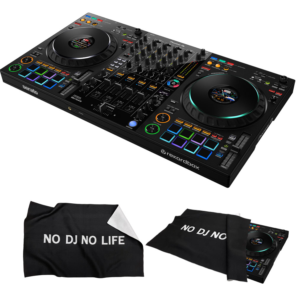 Pioneer 4CH DJコントローラー DDJ-FLX10 + ダストカバー 付き《rekordbox / Serato DJ Lite 対応》