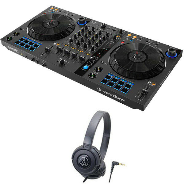 Pioneer 4CH DJコントローラー DDJ-FLX6-GT + ヘッドホン ATH-S100 セット《rekordbox・Serato DJ Pro ・VirtualDJ …