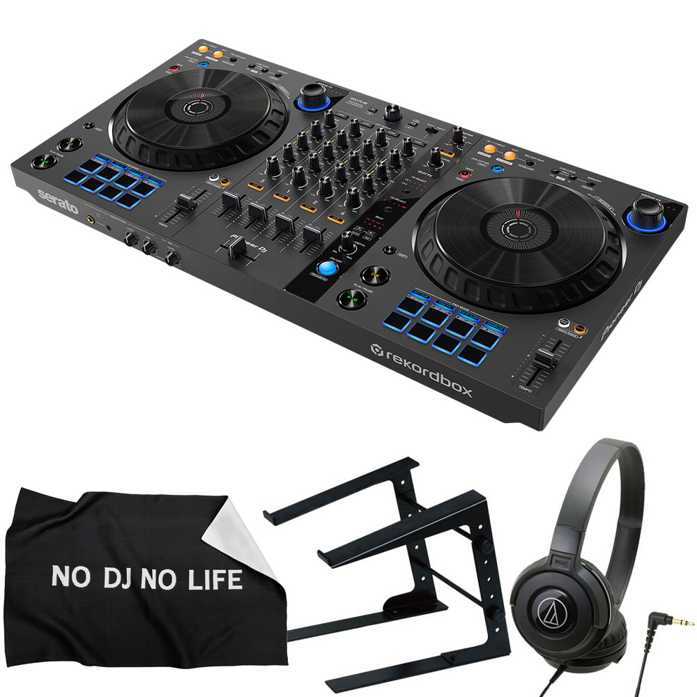 Pioneer 4CH DJȥ顼 DDJ-FLX6-GT + إåɥۥ ATH-S100 + PC + ȥС å