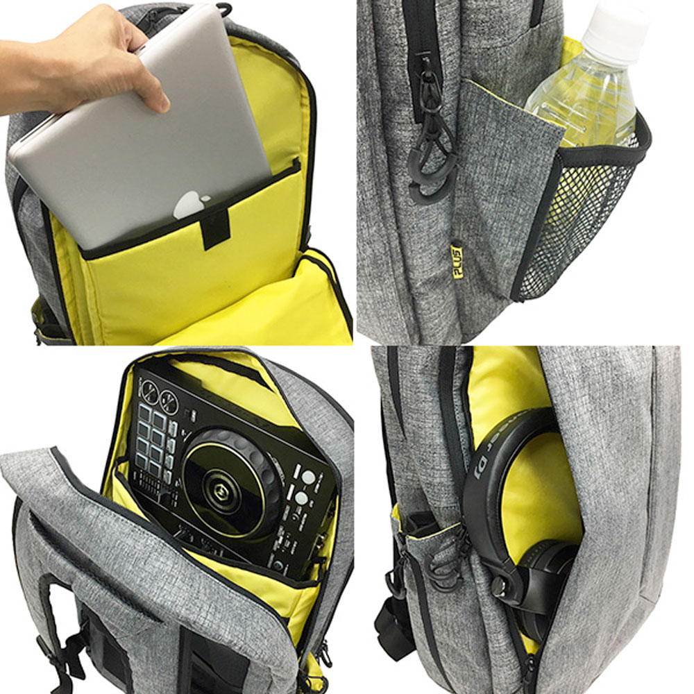 Pioneer DJコントローラー DDJ-FLX4 + DJバック PLUS-02(グレー) + ダストカバー ...