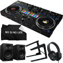PIONEER DJコントローラー DDJ-REV7 + ヘッドホン KHP-001 + PCスタンド + スピーカー DM40D + ダストカバー セット 【Serato DJ Pro対応】