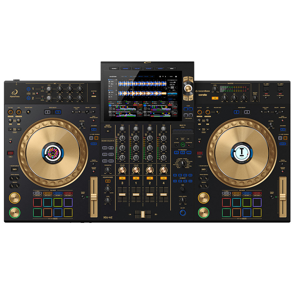 AlphaTheta オールインワンDJシステム XDJ-AZ-N (ゴールド) + ダストカバー セット...