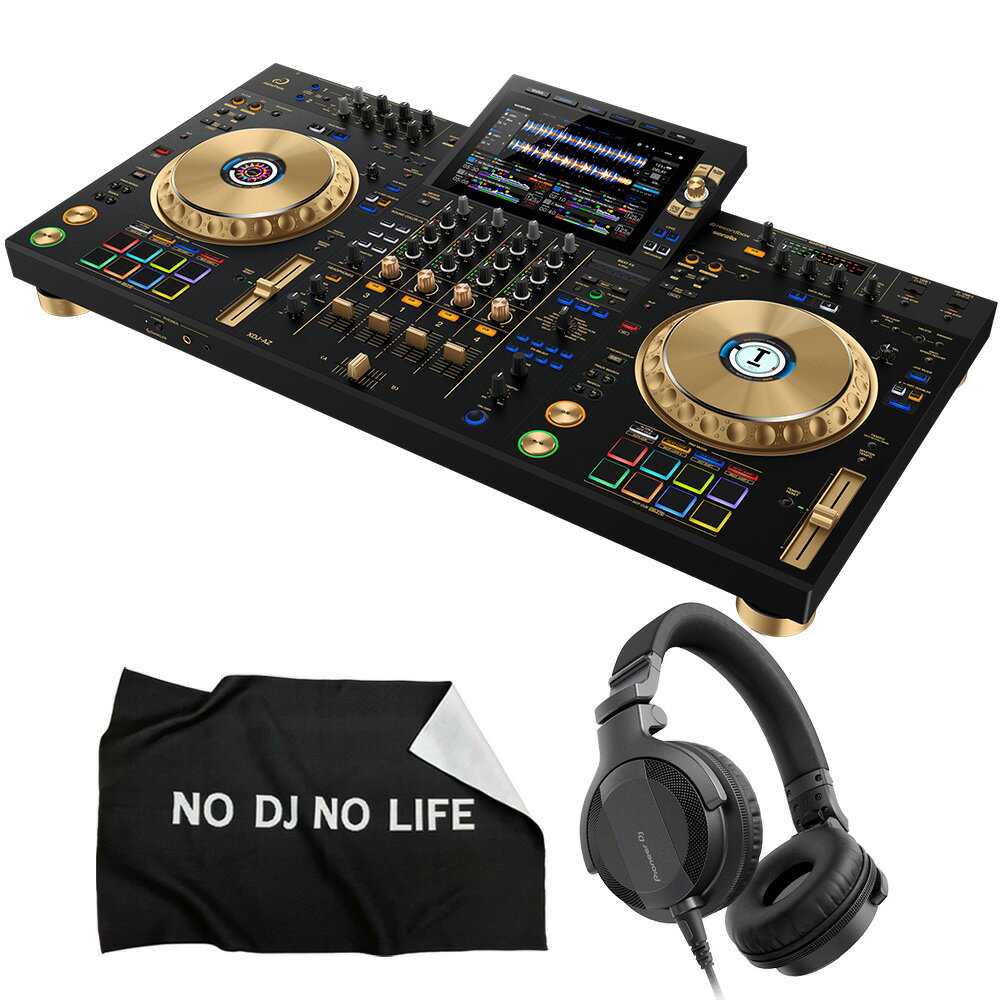 《7月中旬発売》 AlphaTheta オールインワンDJシステム XDJ-AZ-N (ゴールド) + ヘッドホン HDJ-CUE1 + ダストカバー …
