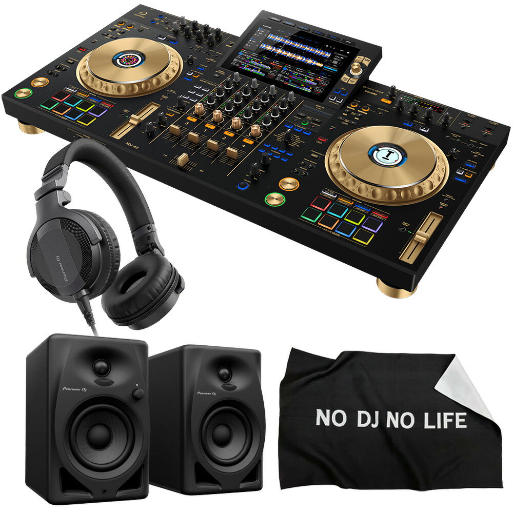 《7月中旬発売》 AlphaTheta オールインワンDJシステム XDJ-AZ-N (ゴールド) + ヘッドホン HDJ-CUE1 + スピーカー DM…