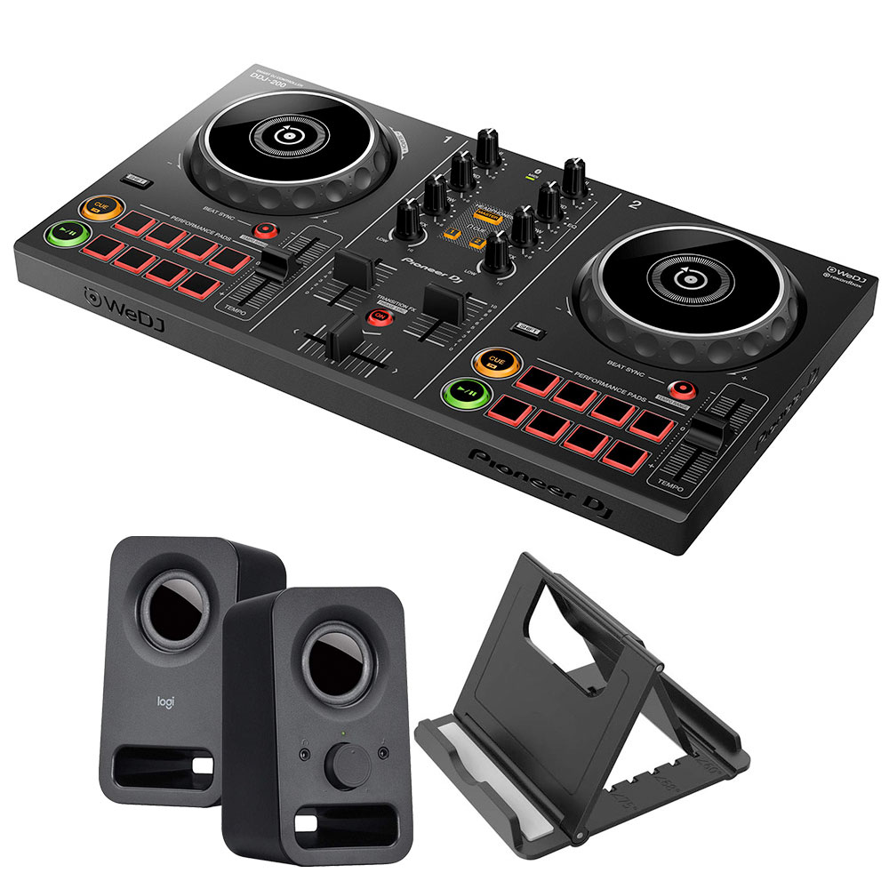 《購入特典:スマホスタンドプレゼント》PIONEER DJコントローラー DDJ-200 + スピーカーZ150 セット