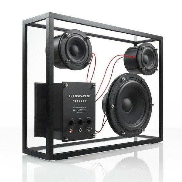 TRANSPARENT SPEAKER トランスペアレント スピーカー TPS-01 (レッドコード) Bluetooth対応 ※組み立て必要