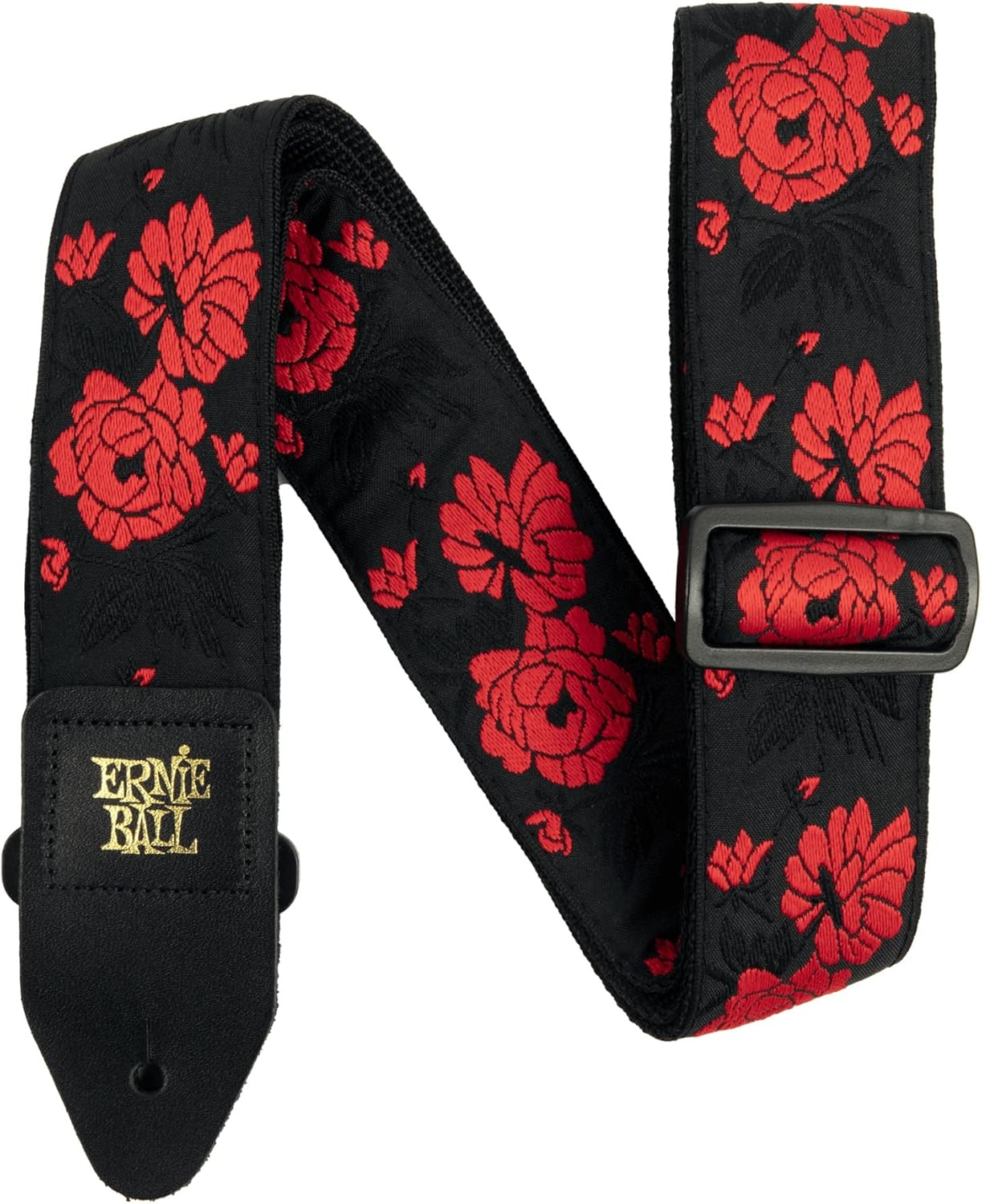 ERNIE BALL アーニーボール ストラップ EB 5335 TANGO ROSE JACQUARD STRAP ★ピック付き 【ゆうパケット】※日時指定非対応・郵便受けにお届け 2