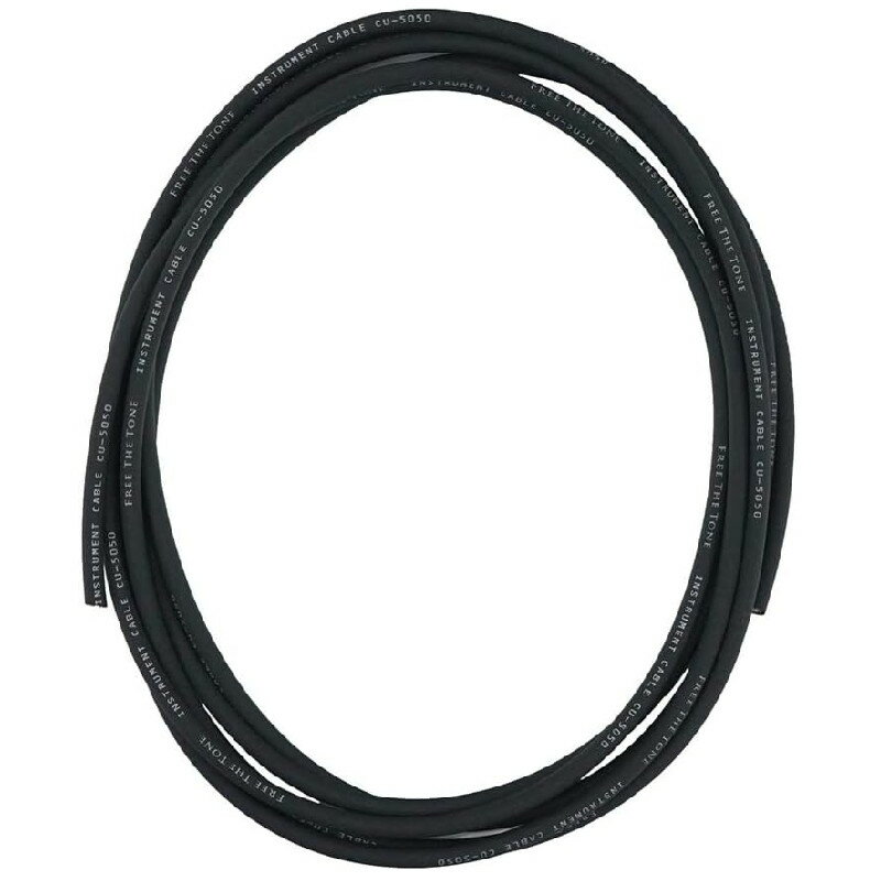 ・CU-5050ケーブル　3m ソルダーレスプラグ（ SL-5S、SL-5L ）用ケーブルです。 《CU-5050ケーブル（for SL-5シリーズ）》 CU-5050ケーブルは、FREE THE TONEが長年に渡り行ってきたシステム作製の中で、エフェクター同士を接続するケーブルの理想を製品化したケーブルです。 0.08mmの無酸素銅（OFC）を50本撚りあわせることにより高音質で、高い柔軟性と耐久性を実現。また、高密度編組シールドにより、ノイズに強いケーブルになっています。 CU-416に比べ、CU-5050は太いサウンドが特徴。ベーシストや多弦ギター、ダウンチューニングを使用するギターリスト向けのペダルボード作製や、FUZZやオーバードライブなど、より太いサウンドを求めるエフェクターの配線にお薦めです。 ※SL-5（ロゴマーク黒） 　LINKケーブルCU-5050ケーブル対応のソルダーレスプラグ。 ■SPECIFICATIONS ＜CU-5050ケーブル＞ 　 ●Conductor Size：0.25mm? ●Construction：50/0.08A OFC (No/mm) ●Insulation Thickness：0.93mm(±0.05) ●Inner Jacket Thickness：0.25mm ●Shield Diameter：3.50mm ●Jacket Thickness：0.75mm(±0.10) ●Diameter：5.00mm ●Maximum conductor resistance(20?C)：100≧(Ω/km) ●Capacitance(1kHz)：Approx.80(pF/m)関連商品Free The Tone フリーザトーン CU-416（3m） ケー...Free The Tone フリーザトーン SL-5L-NI-2P L...2,970円2,640円Free The Tone フリーザトーン SL-4L-NI-2P L...Free The Tone フリーザトーン SL-21DCL (L T...2,640円2,420円Free The Tone フリーザトーン SL-21DCS (S T...Free The Tone フリーザトーン SL-4S-NI-2P ス...2,420円2,420円Free The Tone フリーザトーン SL-SLIM-2P ソル...Free The Tone フリーザトーン SL-5S-NI-2P ス...2,420円2,420円Free The Tone フリーザトーン SL-4SL-NI-2P ...Free The Tone フリーザトーン SL-SLIM-2P ソル...2,530円4,730円