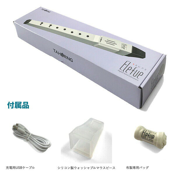 三木楽器 楽天市場店のTAHORNG エレフエ EF10 ダークブルー 電子リコーダー｜アングル3