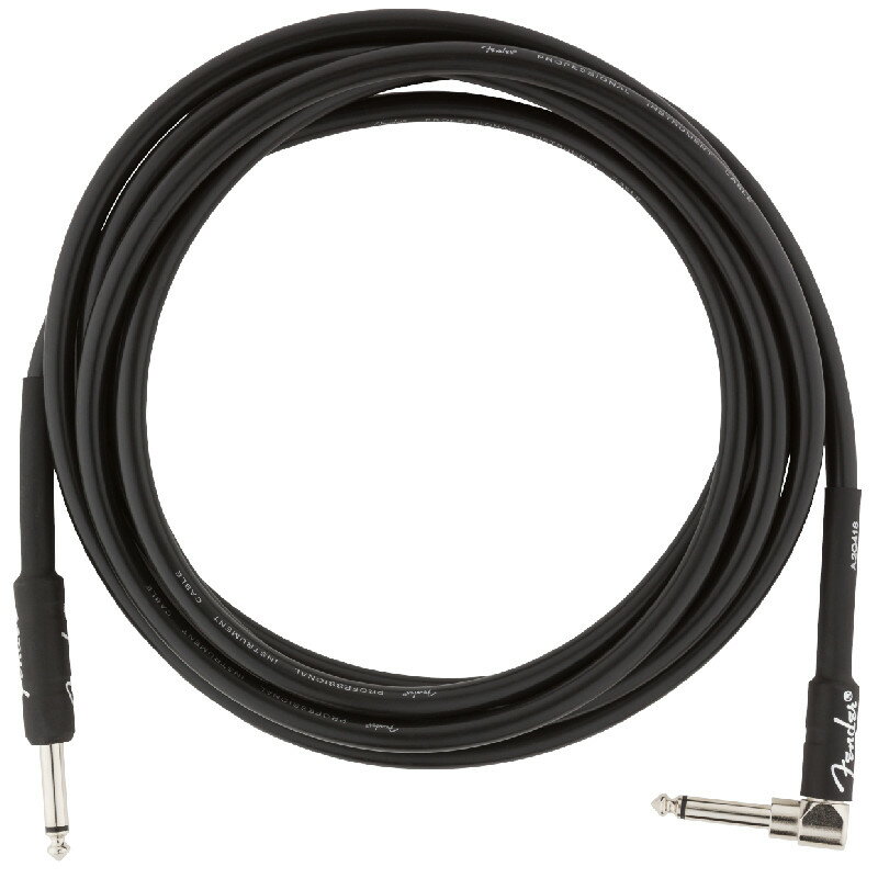 Fender フェンダー Professional Series Instrument Cable, 10feet S/L Black