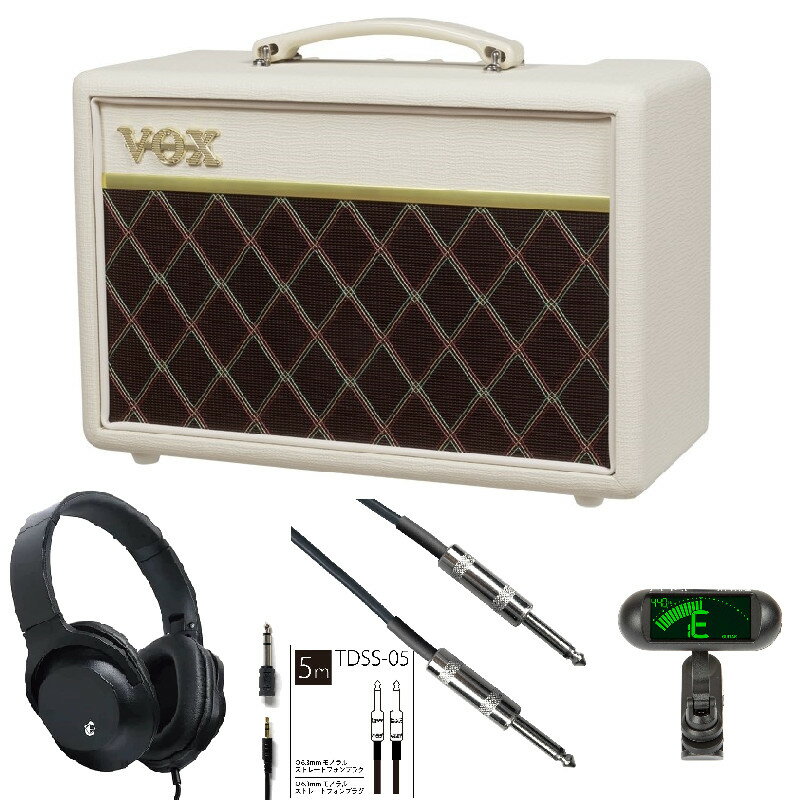 Pathfinder 10 Cream Brown PF-10 CB《限定品》+ ヘッドホン KHP-001 + ELISE tuTune クリップ式 チューナー + シールド5m セット ギターアンプ