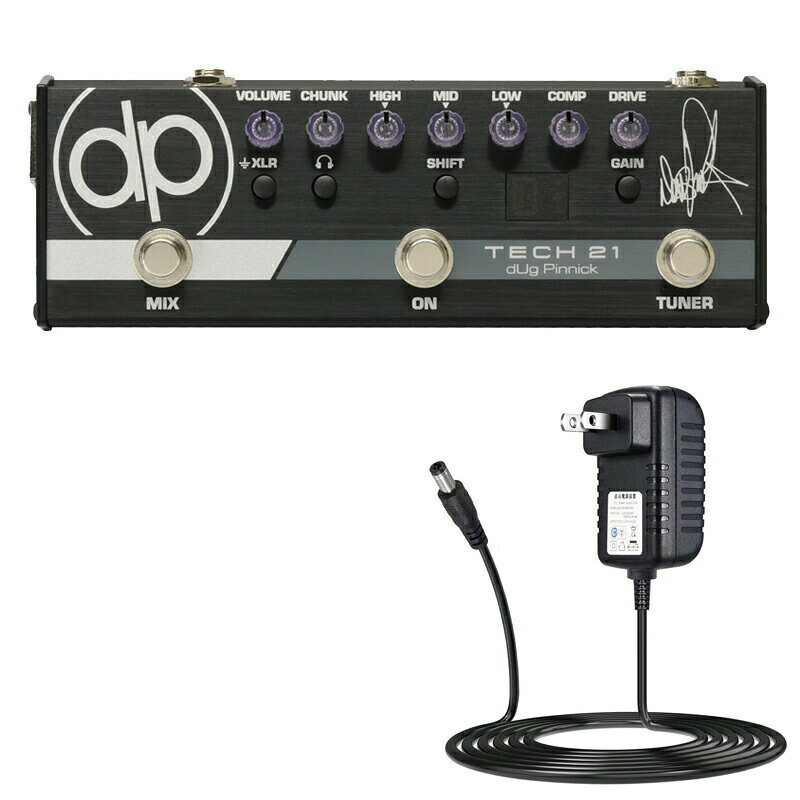 【在庫あり 即納可能】 TECH21 DP-3X dUg Pinnick Signature Model ダグピニック・シグネチャーモデル + KACA1 ACアダプター
