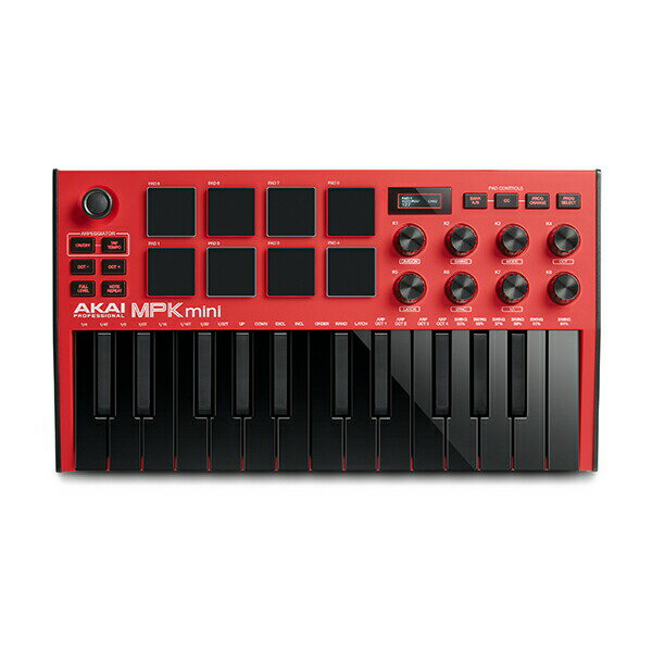 AKAI Pro MPK mini MK3 Red アカイ MIDIキーボード 25鍵盤