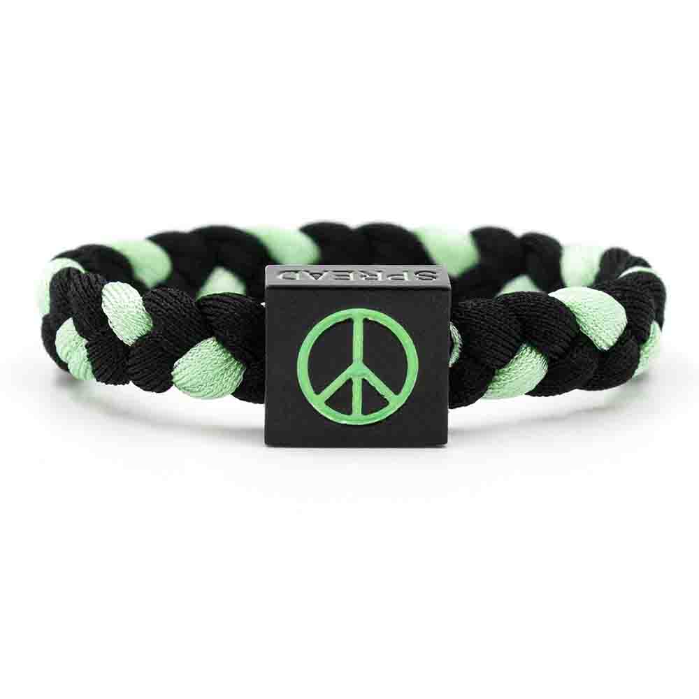 【ゆうパケットにて送料無料】Electric Family / PEACE GREEN BRACELET