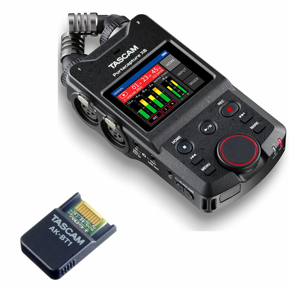 Ժ߸ˤ ¨Ǽǽ TASCAM  Portacapture X6 + AK-BT1 Bluetooth ץ
