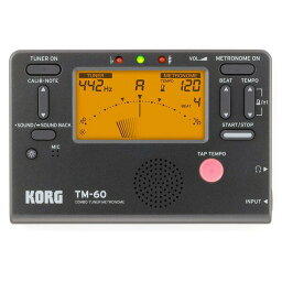 KORG チューナー メトロノーム TM-60 BK ブラック【ネコポス】※日時指定非対応・郵便受けにお届け致します