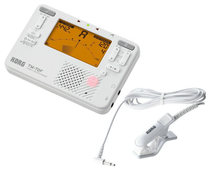 KORG 塼ʡ ȥΡ TM-70F WH + 塼ʡѥޥ CM-400 WH å ۥ磻