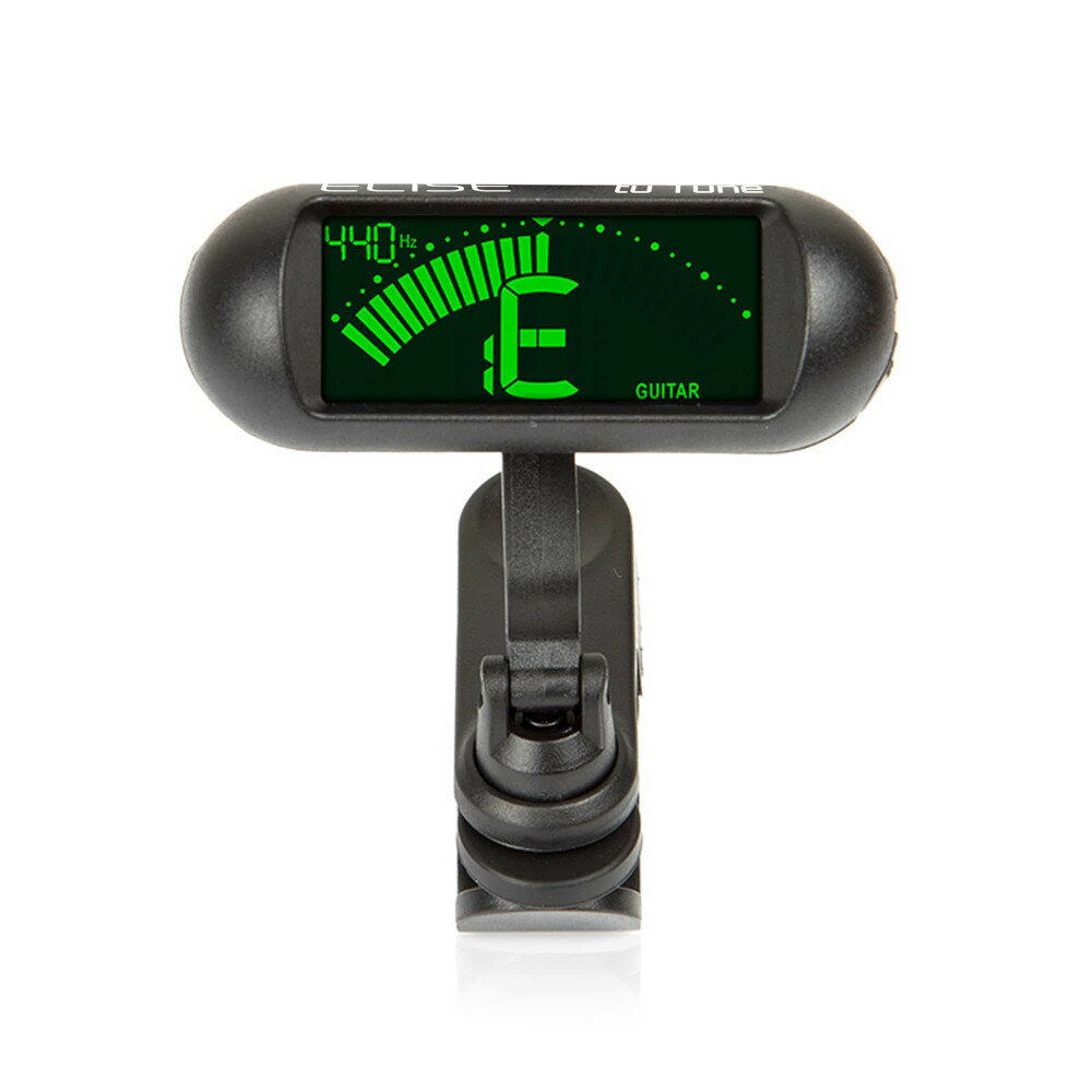 2種類のバックライトが点灯する大型ディスプレイは視認性が高く、独自のダブル・ボールジョイント方式により画面の向きを自由に設定できるので、使いやすい位置にチューナーを取り付け簡単にチューニングすることができます。 クロマティック、ギター、ベース、ヴァイオリン、ウクレレの5つのモードを搭載しており、これ1つで様々な楽器への使用が可能。 (チューニングレンジ: A0(27.50Hz)-C8(4186Hz) ボタン電池(CR2032 リチウム電池1つ)で駆動。安心の自動電源オフ機能付きで、通常使用で約1年間使用する事が可能です。 (*5分間信号の入力ない場合自動で電源がオフになります。) 本体は30gと軽量で、小さく折りたためる為、持ち運びにも便利。 迷ったらコレ。扱いやすく、不慣れな方にもオススメです。 -- ■製品の仕様■ チューニングモード：Chromatic / Guitar / Bass / Violin / Ukulele チューニング・レンジ :A0(27.50Hz)-C8(4186Hz) キャリブレーション : 410Hz - 490Hz 反応速度 : 誤差 : ±1cent 本体サイズ : 63mm x 62mm x77mm(最大展開時) 電池駆動 : 3V (CR2032) 重量 : 30g -- ■付属電池■ 品番: CR2032 ×1 種類 : リチウム電池 シリーズ／タイプ : CR系コイン形リチウム電池 質量 : 約3g 電圧 : 3V関連商品KORG HT-G1 / Guitar ギター用 クリップ 式 チュー...《2台セット販売》ELISE エリーゼ tuTune (チュチューン...1,265円2,860円《3台セット販売》ELISE エリーゼ tuTune (チュチューン...《5台セット販売》ELISE エリーゼ tuTune (チュチューン...3,960円6,380円《10台セット販売》ELISE エリーゼ tuTune (チュチュー...KORG Pitchblack X mini GOLD ［PB-X-M...12,100円12,760円KORG PST-1 Pitchstrap BK （ブラック） スト...KORG PST-1 Pitchstrap GD （ゴールド） スト...8,800円8,800円KORG PST-1 Pitchstrap SV （シルバー） スト...PLANET WAVES クリップ式チューナー Micro Recha...8,800円3,960円