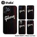 Thalia BLACK EBONY / Gibson PEARL Les Paul Script Engraved / iPhone case【Gibson社オフィシャルライセンス】タリア ギブソン