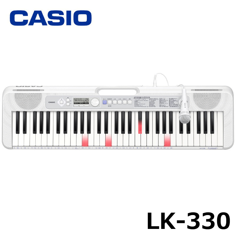 CASIO (カシオ) LK-330 Casiotone 光ナビゲーション キーボード 61鍵盤 人気ソング内蔵