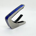 【アウトレット1点限り】 タリア カポ Thalia Capos Exotic Shell Series Electric Blue Angel Wing / Black Chrome ギター 12インチフレットパッド付属