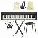 CASIO CT-S1-76BK 【X型スタンド、椅子(CB5)、ヘッドフォン(ATH-S100)、巾着、楽器クロスセット】 キーボード ブラック カシオ 76...