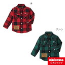 ミキハウス ダブルB mikihouse ブロックチェック柄シャツ＜90cm・100cm・110cm・120cm・130cm・140cm・150cm＞ キッズ 子供服 こども 男の子 女の子 トップス 長そで