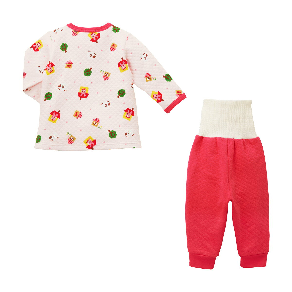 ミキハウス ホットビスケッツ mikihouse 長袖パジャマ（80cm・90cm・100cm・110cm・120cm） ベビー ベビー服 女の子 キッズ 子供服 子ども 寝巻 はらまき 腹巻付き