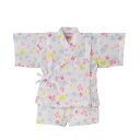 【アウトレット】【ミキハウス公式ショップ】ミキハウス ホットビスケッツ mikihouse キャビットちゃん♪ちょうちょ柄甚平スーツ(80cm・90cm)