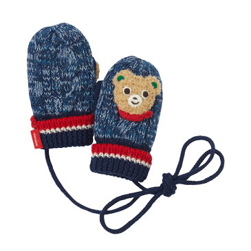 【アウトレット】ミキハウス mikihouse プッチー&うさこ ミックスカラーミトン(手袋)〈S-M(1歳-5歳)〉 男の子 女の子 防寒