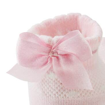 ミキハウス mikihouse ラメリボン付きメッシュローカットソックス(11cm-21cm)