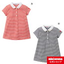 【アウトレット】ミキハウス mikihouse ワンピース（110cm）ベビー服 キッズ 子供服 子ども こども おでかけ 女の子 半袖 襟 うさぎ ボーダー マリン 綿100％