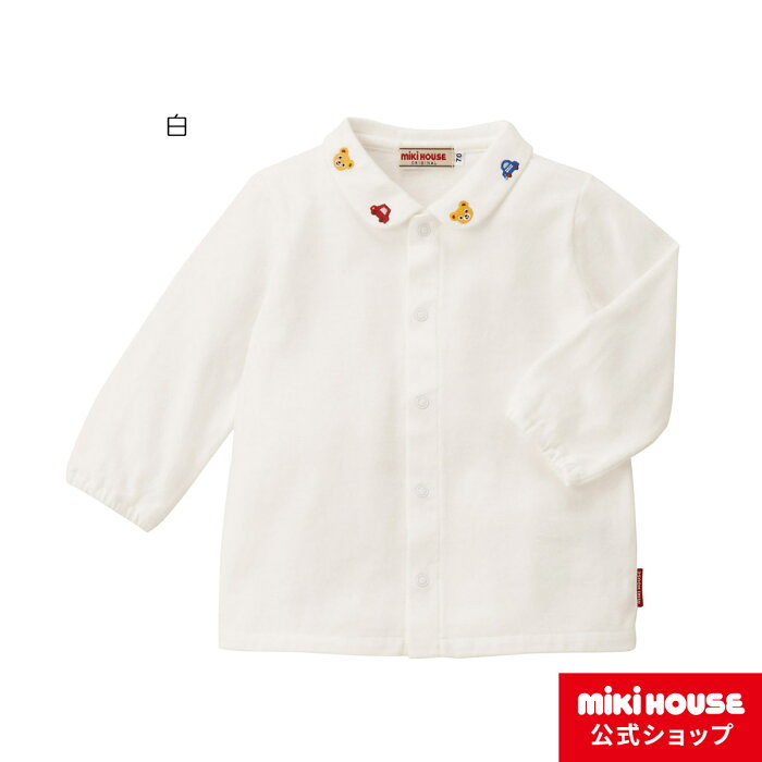 ミキハウス mikihouse ブラウス（70cm・80cm・90cm・100cm） ベビー服 キッズ 子供服 こども 男の子 トップス 長袖 プレゼント ギフト