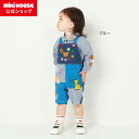 【アウトレット】【ミキハウス公式ショップ】ミキハウス mikihouse ミキハウスベア6分丈オーバーオール<S(70-80cm)・M(80-90cm)・L(90-100cm)・LL(100-110cm)> ベビー服 子供服 赤ちゃん 女の子 男の子 プレゼント ギフト サロペット オールインワン くま