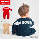 【15日限定!ポイント5倍】\2025新作/【ミキハウス公式ショップ】ミキハウス mikihouse【WEB限定】バックロゴカバーオール<70cm・80cm> ベビー服 子供服 ロンパース 女の子 男の子 長袖 プレゼント ロゴ ギフト 出産祝い