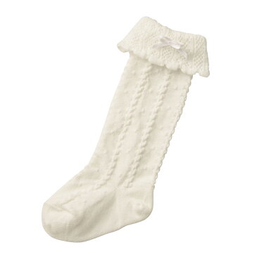 ミキハウス mikihouse 折り返しフリル♪ハイソックス(13cm-23cm)