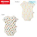 \2025新作/【ミキハウス公式ショップ】ミキハウス mikihouse ピュアベール半袖ニットガーゼボディシャツ<70cm・80cm> ベビー服 子供服 ロン...