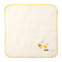 【全品10倍ポイント(9/21-9/26)】ミキハウス mikihouse あひるとひよこちゃん刺繍のミニタオル