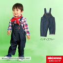 ミキハウス ベビー服 男の子 【ミキハウス公式ショップ】ミキハウス ホットビスケッツ mikihouse オーバーオール（70cm・80cm・90cm） ベビー服 キッズ 子供服 こども 男の子 女の子 ボトムス パンツ ズボン プレゼント ギフト