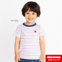 ミキハウス ダブルB mikihouse ボーダー半袖Tシャツ(80cm-150cm) ベビー服 キッズ 子供服 こども 男の子 女の子 トップス 半そで