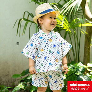 ミキハウス ホットビスケッツ mikihouse 甚平スーツ（80cm・90cm・100cm・110cm・120cm） キッズ 子供服 こども 子供 男の子 甚平 浴衣