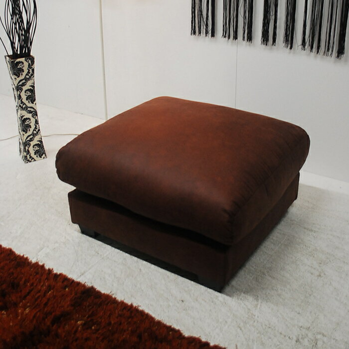 アウトレット 未使用 送料無料 現品限り 北欧調モダン ワイドオットマン 比較的傷に強い素材 新素材 セ..